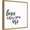 Quotable V by Anna Hambly 16-in. W x 16-in. H. Canvas Wall Art Print Framed in Gold